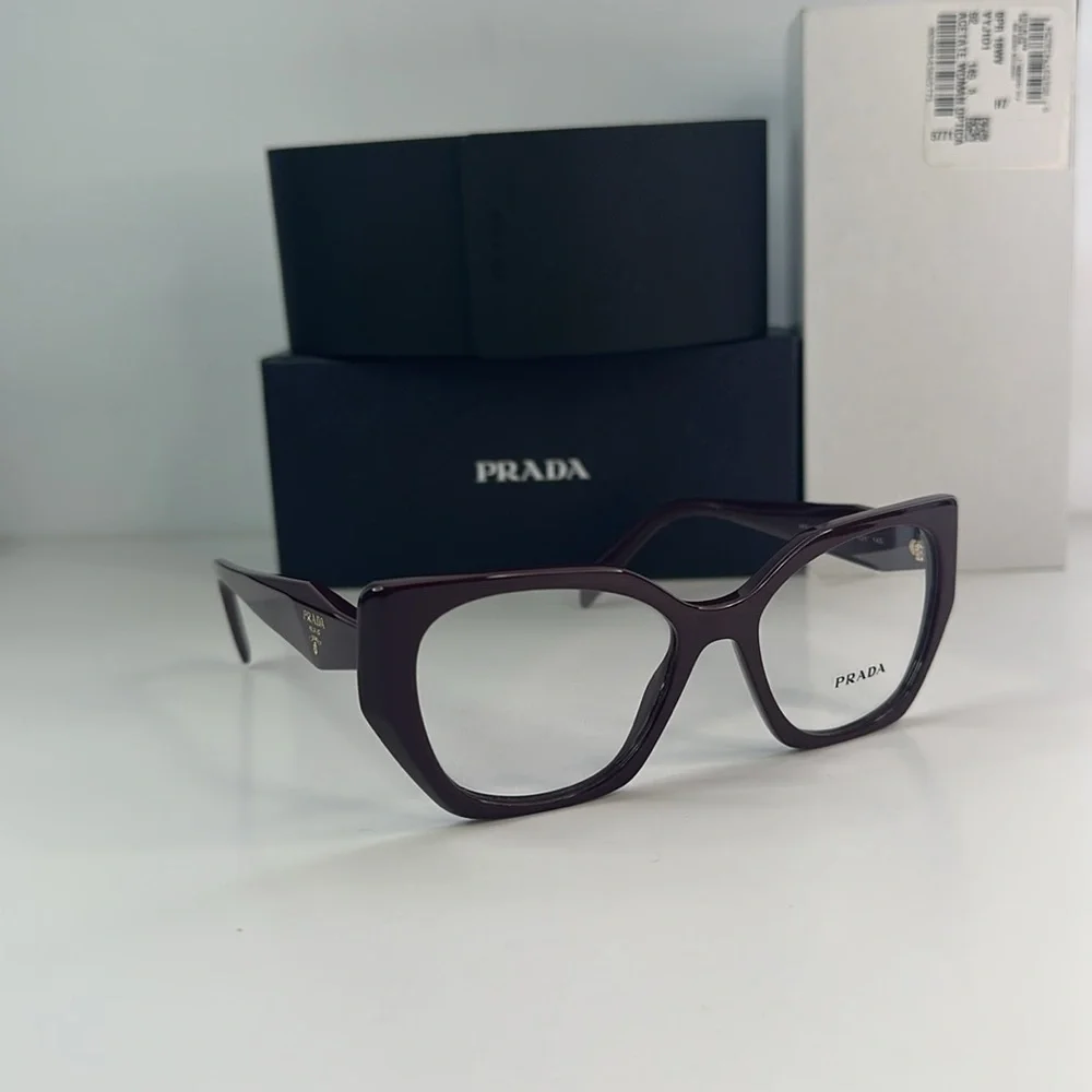 💯- New Authentic Prada PR 18WV VIY1O1 52 - Garnet Eyeglasses